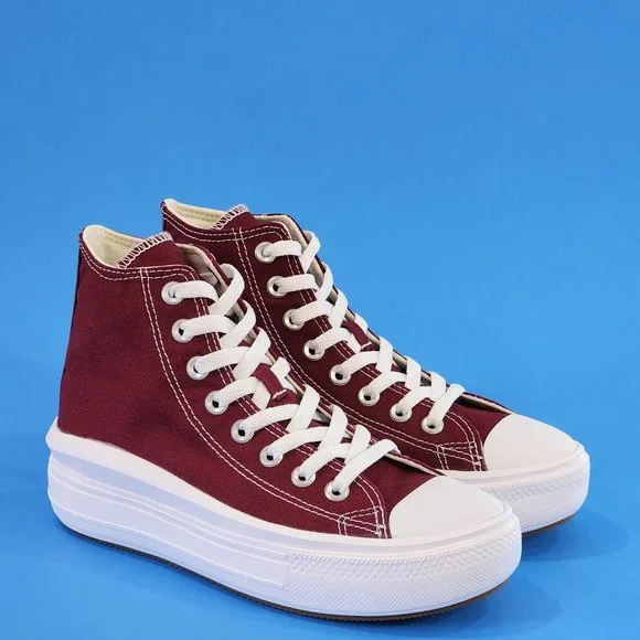 Converse Shoes Converse Ctas Move Hi Dark Beetrootwhite Womens
